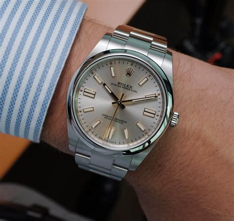 rolex oyster perpetual silver 41|rolex oyster perpetual date prezzo.